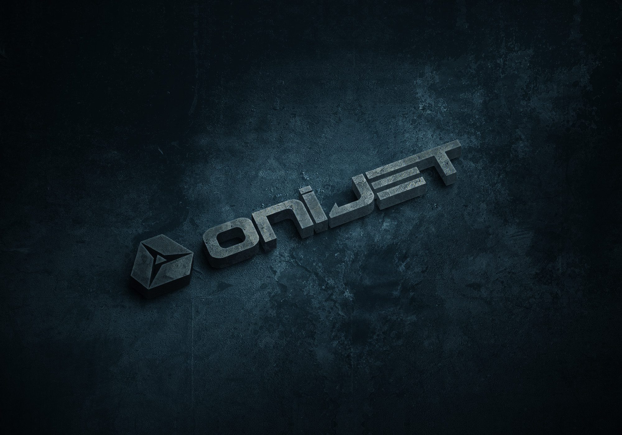 Onijet-grunge-logo
