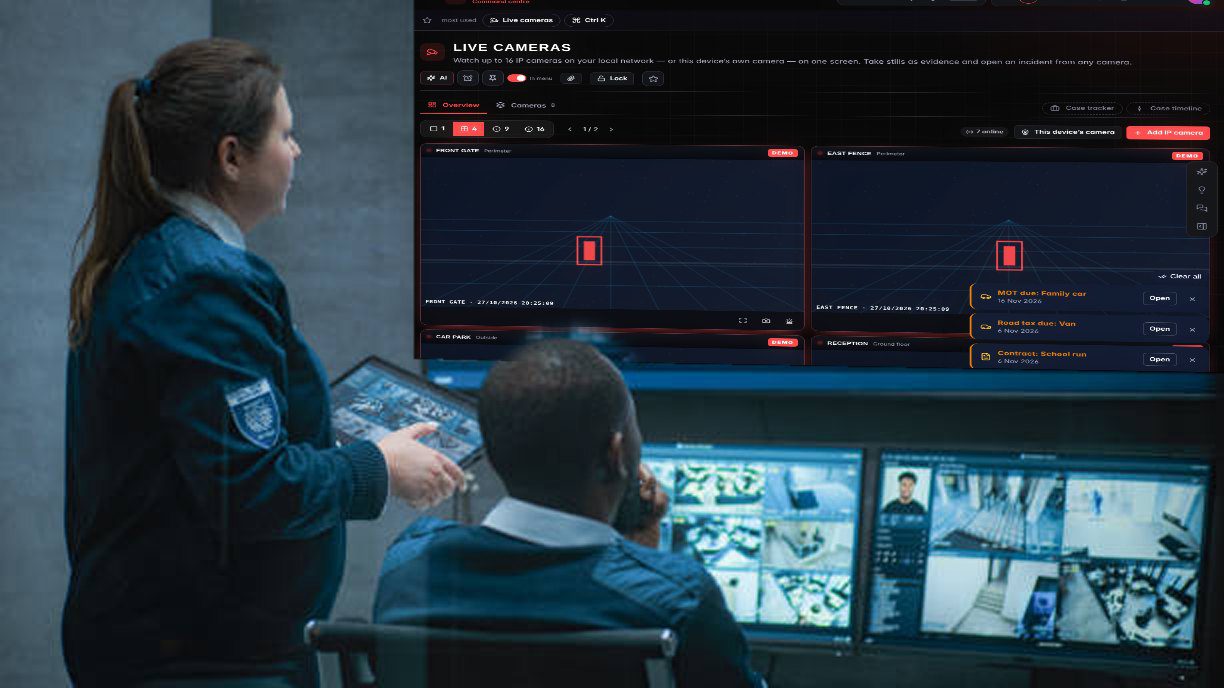 Cockpit security control wall - Cockpit