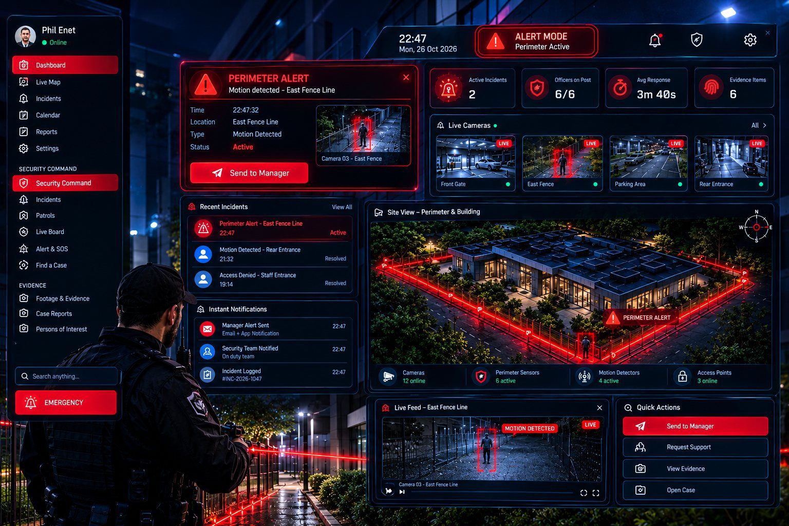 security render dashboard - Cockpit Security